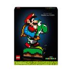 LEGO 71438 Super Mario World: Mario and Yoshi, Kit Modellismo per Adulti da Collezione, Idea Regalo per Uomo, Donna, Lui o Lei