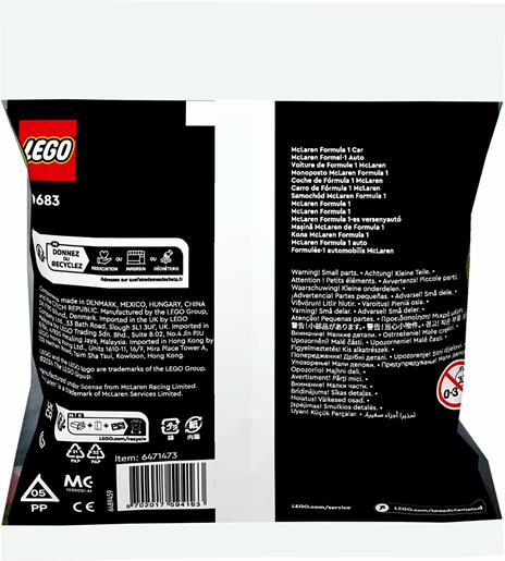LEGO 30683 Speed Champions Monoposto McLaren Formula 1 - 3