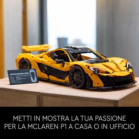 LEGO Technic 42172 McLaren P1 Modellino di Auto Sportiva da Costruire, Hobby Creativo per Adulti, Regalo per Uomo o Donna - 6