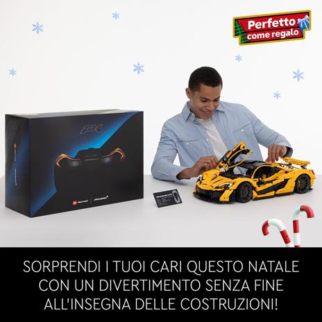 LEGO Technic 42172 McLaren P1 Modellino di Auto Sportiva da Costruire, Hobby Creativo per Adulti, Regalo per Uomo o Donna - 7