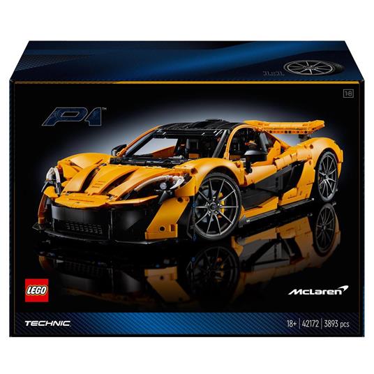 LEGO Technic 42172 McLaren P1 Modellino di Auto Sportiva da Costruire, Hobby Creativo per Adulti, Regalo per Uomo o Donna - 9