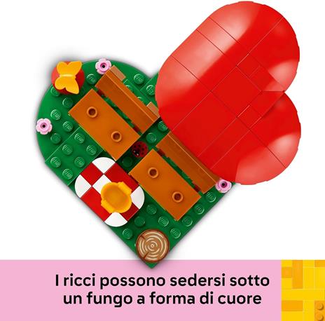 LEGO 40711 l'Appuntamento Romantico dei Ricci, Giochi Creativi per Bambini 8+ con 2 Animali Giocattolo, un Fungo e una Base - 3