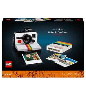 Giocattolo LEGO Ideas Fotocamera Polaroid OneStep SX-70 21345 Modellismo da Costruire per Adulti, Regali Creativi, Oggetti da Collezione LEGO