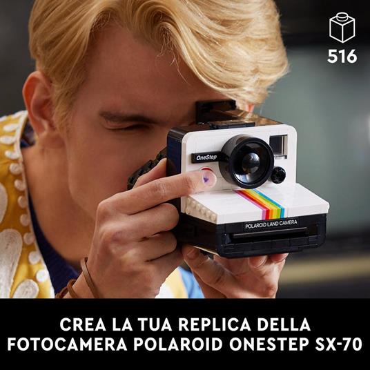 LEGO Ideas Fotocamera Polaroid OneStep SX-70 21345 Modellismo da Costruire per Adulti, Regali Creativi, Oggetti da Collezione - 2