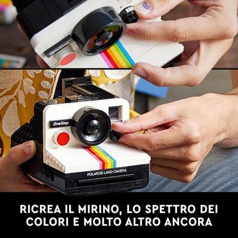 LEGO Ideas Fotocamera Polaroid OneStep SX-70 21345 Modellismo da Costruire per Adulti, Regali Creativi, Oggetti da Collezione - 3
