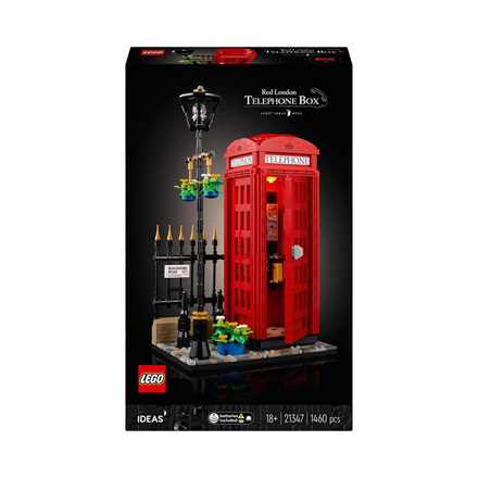 Giocattolo LEGO Ideas 21347 Cabina Telefonica Rossa di Londra, Idea Regalo Creativa per Adulti, Souvenir iconico Supporto per Cellulare LEGO