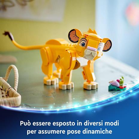 LEGO Disney 43243 Simba, il Cucciolo del Re Leone, Giochi di Fantasia per Bambini 6+ Anni, Personaggio Giocattolo Costruibile - 5