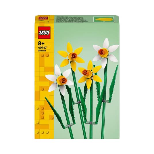 LEGO Creator 40747 Narcisi, Fiori Finti per Bambini 8+, Bouquet