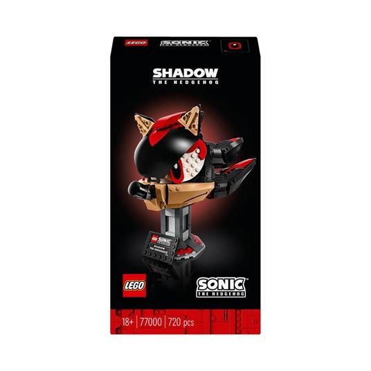 LEGO Sonic 77000 Shadow the Hedgehog, Kit Modellismo per Adulti da Collezione dal Noto Videogioco, Idea Regalo per Uomo e Donna