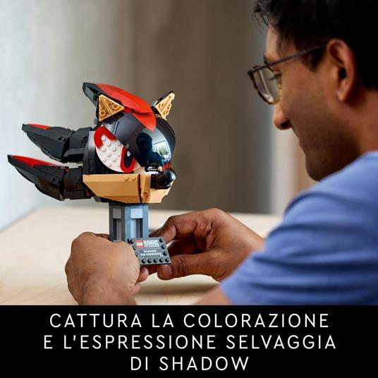LEGO Sonic 77000 Shadow the Hedgehog, Kit Modellismo per Adulti da Collezione dal Noto Videogioco, Idea Regalo per Uomo e Donna - 3