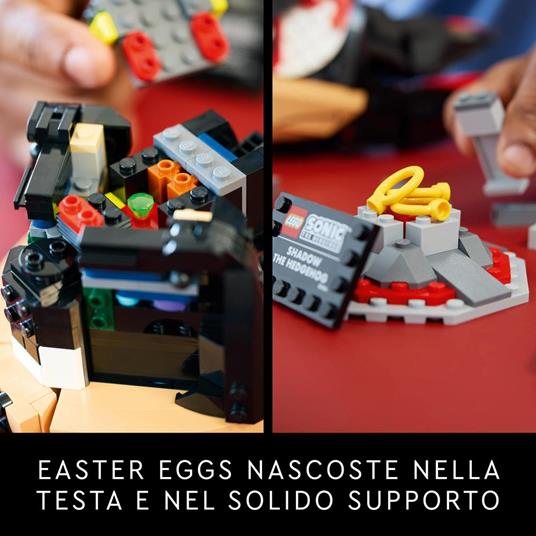 LEGO Sonic 77000 Shadow the Hedgehog, Kit Modellismo per Adulti da Collezione dal Noto Videogioco, Idea Regalo per Uomo e Donna - 5