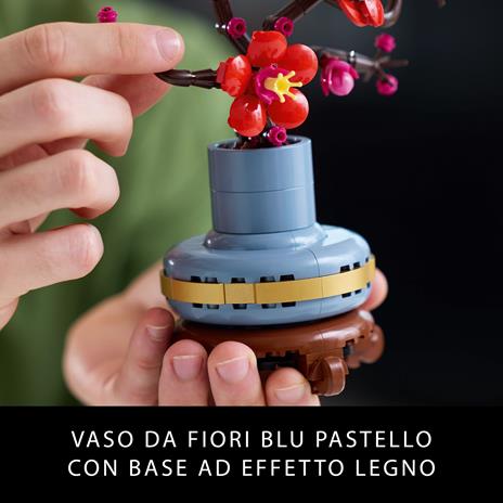 LEGO Icons 10369 Albicocco Giapponese, Fiore Finto Artificiale da Costruire per Adulti, Idea Regalo per Donna, Uomo, Lei o Lui - 4