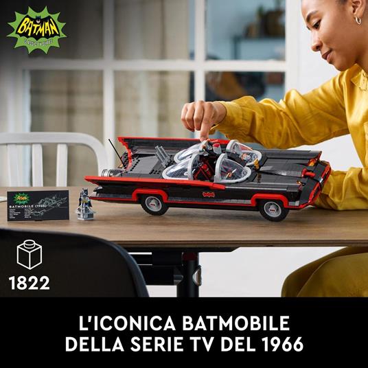 LEGO DC 76328 Batman: Batmobile Classic TV Series, Kit Modellismo da Collezione per Adulti, Idea Regalo Fan del Supereroe - 2