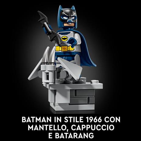 LEGO DC 76328 Batman: Batmobile Classic TV Series, Kit Modellismo da Collezione per Adulti, Idea Regalo Fan del Supereroe - 5