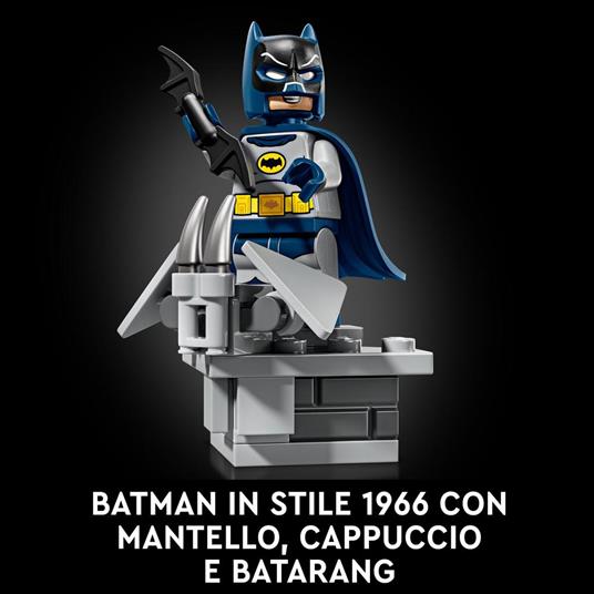 LEGO DC 76328 Batman: Batmobile Classic TV Series, Kit Modellismo da Collezione per Adulti, Idea Regalo Fan del Supereroe - 5