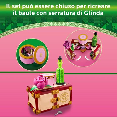 LEGO Wicked 75683 Il Dormitorio di Glinda ed Elphaba, Giochi di Fantasia Bambini 8+, Baule Apribile con 2 Personaggi del Film - 3