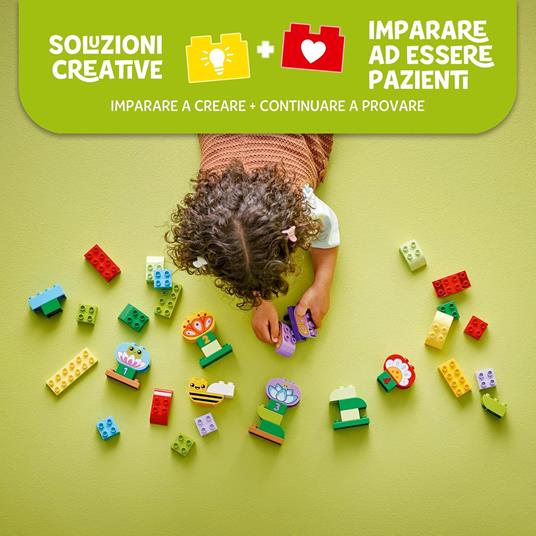 LEGO DUPLO 10444 Giardino e Fiori Creativi, Giochi Educativi per l'Apprendimento dei Numeri Bambini 2+ con Animali Giocattolo - 3