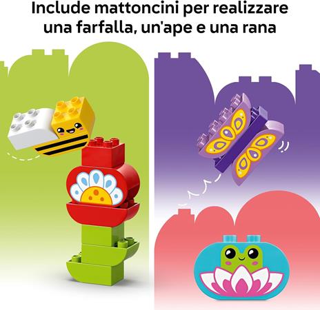 LEGO DUPLO 10444 Giardino e Fiori Creativi, Giochi Educativi per l'Apprendimento dei Numeri Bambini 2+ con Animali Giocattolo - 6