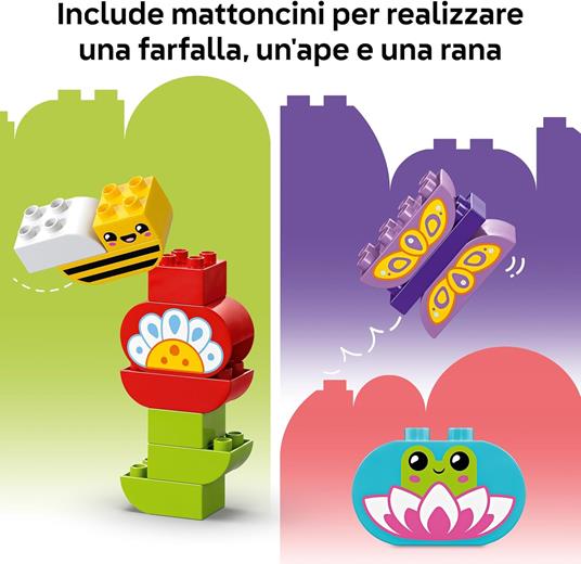 LEGO DUPLO 10444 Giardino e Fiori Creativi, Giochi Educativi per l'Apprendimento dei Numeri Bambini 2+ con Animali Giocattolo - 6