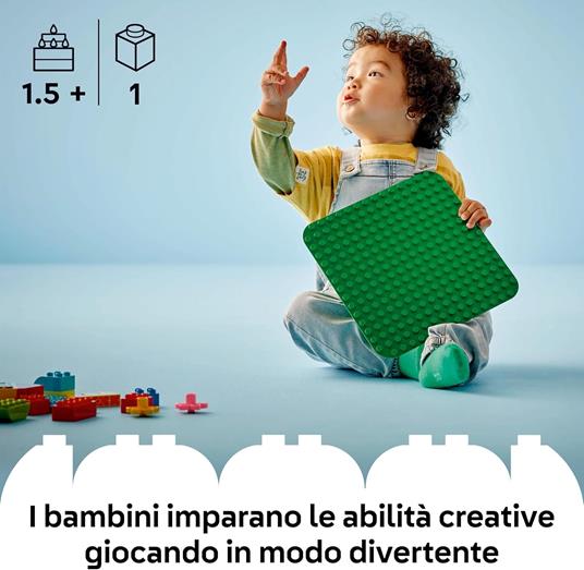 LEGO DUPLO Classic 10460 Base Verde, Piastra Giocattolo per Mattoncini da 16x16 Bottoncini, Costruzioni Creative per Bambini - 2