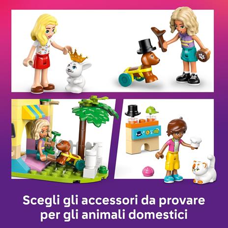 LEGO Friends 42650 Pet Shop, Giochi per Abilità Sociali e Cura Animali per Bambine 6+ con Coniglio, Cane e Gatto Giocattolo - 3