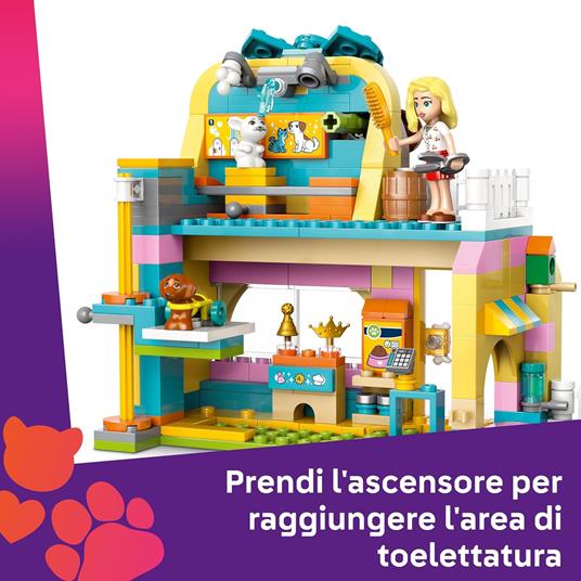 LEGO Friends 42650 Pet Shop, Giochi per Abilità Sociali e Cura Animali per Bambine 6+ con Coniglio, Cane e Gatto Giocattolo - 5