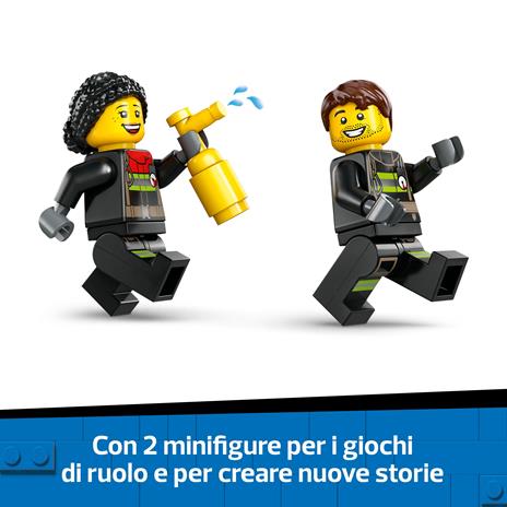 LEGO City 60463 Autopompa con Scala, Camion Giocattolo dei Pompieri con 2 Minifigure, Giochi Educativi per Bambini da 4 Anni - 5