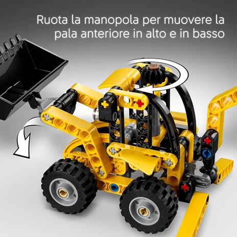 LEGO Technic Scavatrice a Cucchiaia Rovescia, Giochi per Bambini 7+, Veicolo con Escavatore Posteriore, Pala e Stabilizzatori - 3