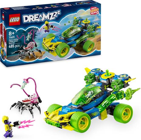 LEGO DREAMZzz 71491 Il Fuoristrada da Corsa di Mateo e Z-Blob, Giochi 3in1 Trasformabili Bambini 8+, Veicolo o Auto o Moto