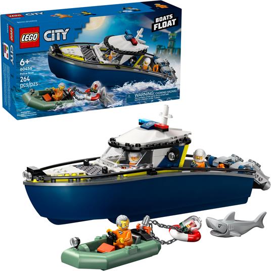 LEGO City (60456). Police Inseguimento del motoscafo della Polizia