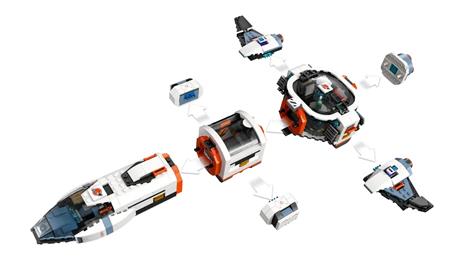 LEGO City 60446 Astronave Galattica Modulare con 4 Minifigure e Figura Aliena, Giocattoli Spaziali Bambini 7+, Idee Regalo - 5