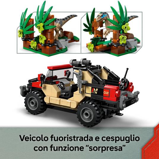 LEGO Jurassic World (76972). Fuga dal Raptor sul fuoristrada - 2