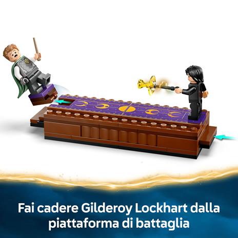 LEGO Harry Potter Castello di Hogwarts Club dei Duellanti con Funzione di Ribaltamento e 4 Minifigure, Regalo per Bambini 8+ - 2