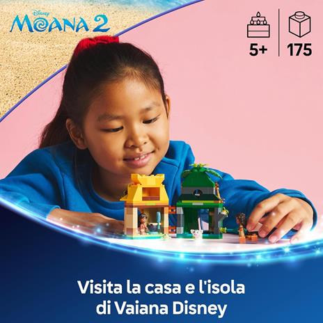 LEGO | Disney 43260 Divertimento sullIsola di Vaiana, Casa delle Bambole Giocattolo, Giochi Bambini 5+, Regalo Principesse - 2