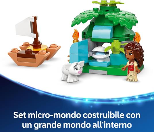 LEGO | Disney 43260 Divertimento sullIsola di Vaiana, Casa delle Bambole Giocattolo, Giochi Bambini 5+, Regalo Principesse - 5