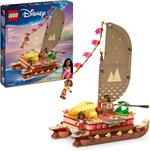 LEGO | Disney 43270 La Canoa di Vaiana, Barca Giocattolo con 4 Personaggi, Giochi per Bambini 6+, Regalo da Principesse