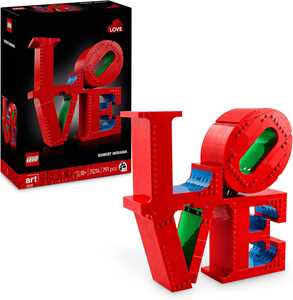 Giocattolo LEGO Art 31214 LOVE, Modellino da Costruire Scultura Pop di Robert Indiana, Hobby Creativo per Adulti, Regalo Donna o Uomo LEGO