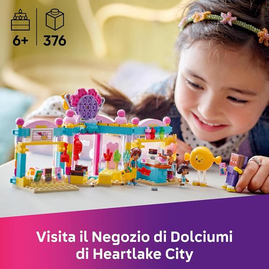 LEGO Friends 42649 Negozio di Dolciumi di Heartlake City, Giochi per Sviluppo Abilità Sociali per Bambine 6+, Idea Regalo - 2
