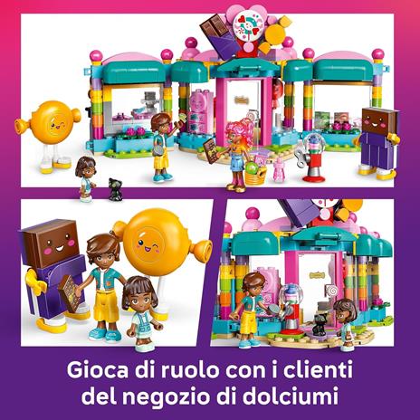 LEGO Friends 42649 Negozio di Dolciumi di Heartlake City, Giochi per Sviluppo Abilità Sociali per Bambine 6+, Idea Regalo - 5