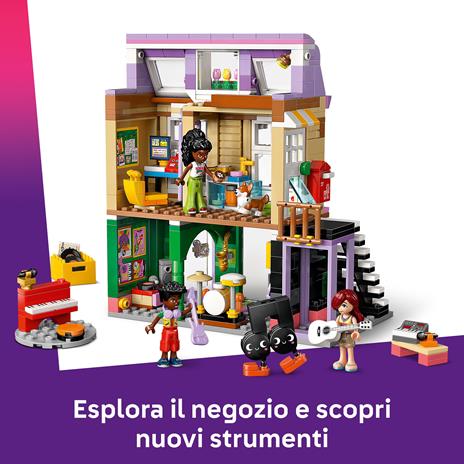 LEGO Friends (42653). Negozio di musica e appartamento - 3