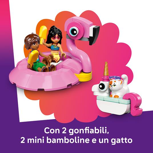 LEGO Friends (42658). Pool Party con unicorno e fenicottero - 4