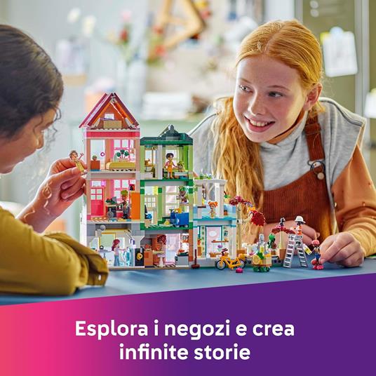 LEGO Friends 42670 Appartamenti e Negozi di Heartlake City, Gioco di Ruolo per Bambine 12+ con 3 Case Giocattolo da Costruire - 6