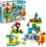 LEGO DUPLO 10446 Famiglie di Animali 3 in 1, Giocattolo con 10 Figure e Scene della Natura, Giochi Educativi per Bambini 2+