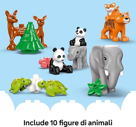 LEGO DUPLO 10446 Famiglie di Animali 3 in 1, Giocattolo con 10 Figure e Scene della Natura, Giochi Educativi per Bambini 2+ - 6