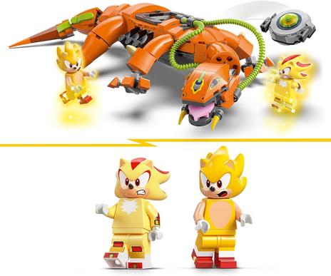 LEGO Sonic 77003 Super Shadow vs. Biolizard, Giochi d'Azione per Bambini 9+, Personaggi e Robot Giocattolo, Regalo per Gamer - 4