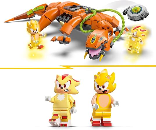 LEGO Sonic 77003 Super Shadow vs. Biolizard, Giochi d'Azione per Bambini 9+, Personaggi e Robot Giocattolo, Regalo per Gamer - 4