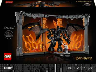Giocattolo LEGO ICONS Il Signore degli Anelli: Book Nook del Balrog LEGO