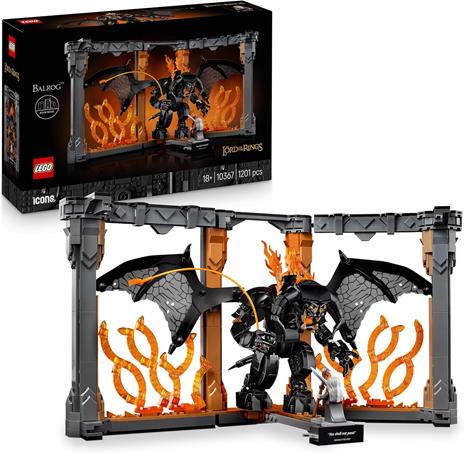 LEGO Icons 10367 Il Signore degli Anelli: Book Nook del Balrog