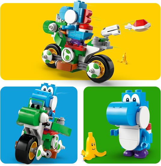 LEGO Super Mario 72031 Mario Kart : Moto Yoshi, Giocattolo Interattivo, Giochi per Bambini 7+, Regalo Nintendo da Collezione - 4