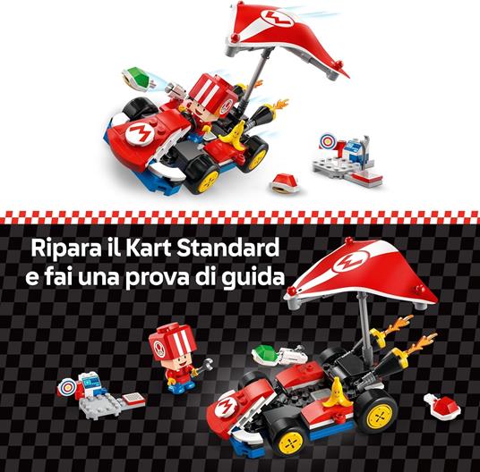 LEGO Super Mario 72032 Mario Kart : Kart Standard, Macchina Giocattolo con Toad, Giochi per Bambini 7+ Nintendo da Collezione - 3